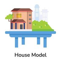 modieus huis model- vector