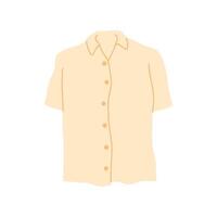 tekenfilm kleren mannetje beige shirt. vector