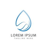 water laten vallen illustratie logo ontwerp vector