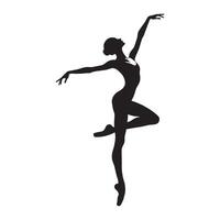 vrouw relevant dans illustratie in zwart en wit vector