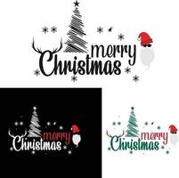 winter nieuwjaar kerst typografie design met sneeuwvlok, kerstboom. het kan worden gebruikt op t-shirts, mokken, posterkaarten en nog veel meer. vector