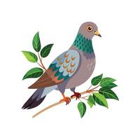 realistisch duivenvogel concept illustratie vector