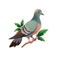 realistisch duivenvogel concept illustratie vector