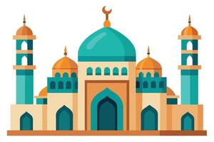 mooi Islamitisch moskee illustratie vector