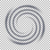 halftone spiraal Aan patroon vector