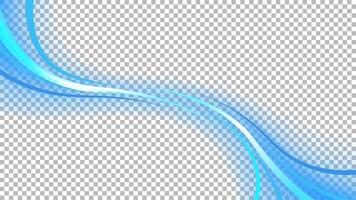 blauw golvend lijn van licht met een wit patroon vector