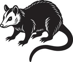 beeld van een opossum - symbool van de nieuw jaar vector