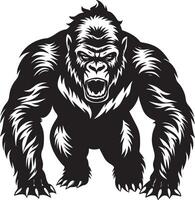 gorilla wild dieren - illustratie vector
