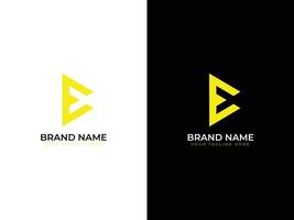 e creatief brief logo ontwerp vector