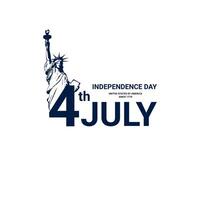 Verenigde staten onafhankelijkheid dag, 4e van juli Amerikaans vrijheid, geschikt voor achtergronden, t-shirts, kleren, affiches, banners en anderen vector