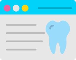 webpagina plat pictogram vector