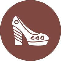 schoenen glyph multi cirkel icoon vector