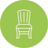 fauteuil lijn multi cirkel icoon vector