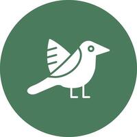 ornithologie glyph multi cirkel icoon vector