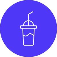 milkshake lijn multi cirkel icoon vector