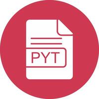 pyt het dossier formaat glyph multi cirkel icoon vector