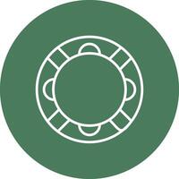 rubber ring lijn multi cirkel icoon vector