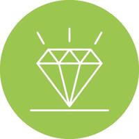 diamant lijn multi cirkel icoon vector