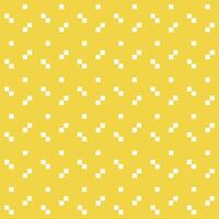 abstract naadloos patroon van wit pixels Aan een geel achtergrond, 8-bits vector