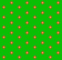 naadloos patroon van rood bloemen Aan een groen achtergrond, 8-bits vector