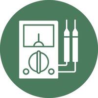 multimeter glyph multi cirkel icoon vector