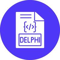 Delphi glyph multi cirkel icoon vector