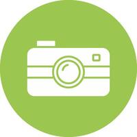 camera glyph multi cirkel icoon vector