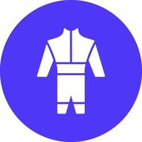 wetsuit glyph multi cirkel icoon vector