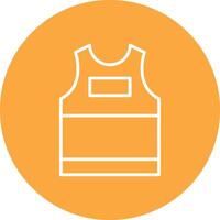 tank top lijn multi cirkel icoon vector