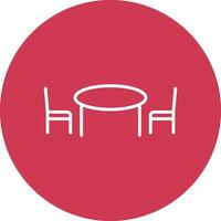 keuken tafel lijn multi cirkel icoon vector
