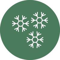 sneeuwvlokken lijn multi cirkel icoon vector