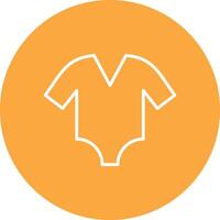 bodysuit lijn multi cirkel icoon vector