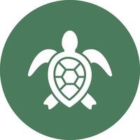zee schildpad glyph multi cirkel icoon vector
