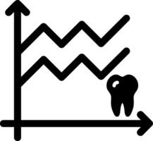statistieken glyph icoon ontwerp vector
