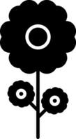 bloem glyph icoon ontwerp vector