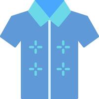 hawaiiaans overhemd vlak icoon ontwerp vector