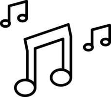 muziek- lijn icoon ontwerp vector