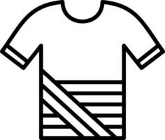 overhemd lijn icoon ontwerp vector