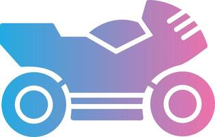 motorfiets glyph helling icoon ontwerp vector