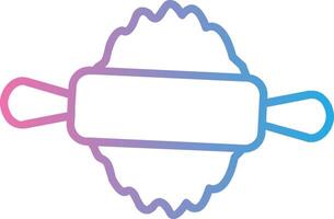 tortilla pin lijn helling icoon ontwerp vector