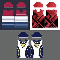 modern sport- overhemd Sjablonen pak vector