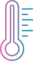 thermometer lijn helling icoon ontwerp vector