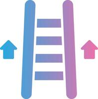 ladder glyph helling icoon ontwerp vector