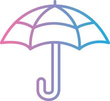 parasol lijn helling icoon ontwerp vector