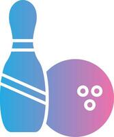 bowling glyph helling icoon ontwerp vector