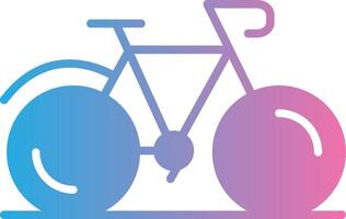 fiets glyph helling icoon ontwerp vector