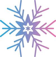 sneeuwvlok glyph helling icoon ontwerp vector