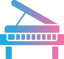 piano glyph helling icoon ontwerp vector