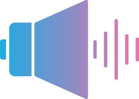 audio glyph helling icoon ontwerp vector