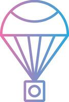 parachute lijn helling icoon ontwerp vector